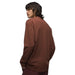 Prana M's Ronnie Henley II, Cacao Heather, back and side view on model