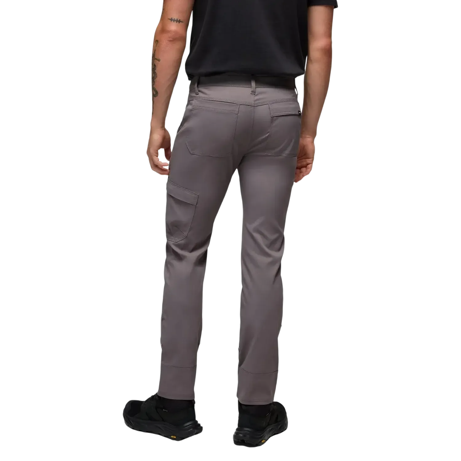 Prana Men's Stretch Zion™ Straight Pant in Pewter, back view on model 