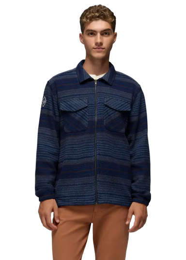 Prana Men's Heritage Zip Flannel, front view