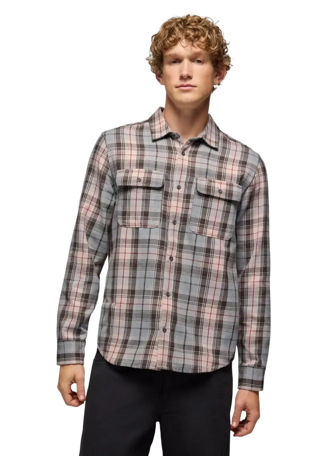 Prana Men's Westbrook Flannel Shirt, front view