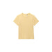 Prana Women's Cozy Up Short Sleeve Crew in Vanilla Bean, front view flat