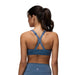 Prana Women's Luxara™ SwiftMove Bra in Bluff Bra, back view on model 