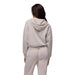 Prana Women's Shea Full Zip in Almond, back view on model 