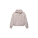 Prana Women's Shea Full Zip in Almond, front view flat