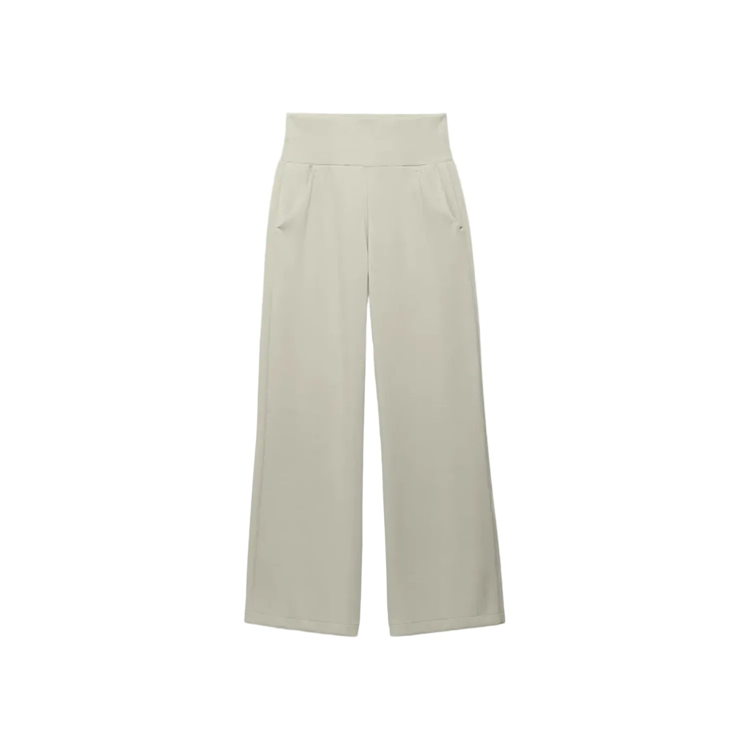 Prana Women's Shea Soft Wide Leg Pant in Almond, front view flat
