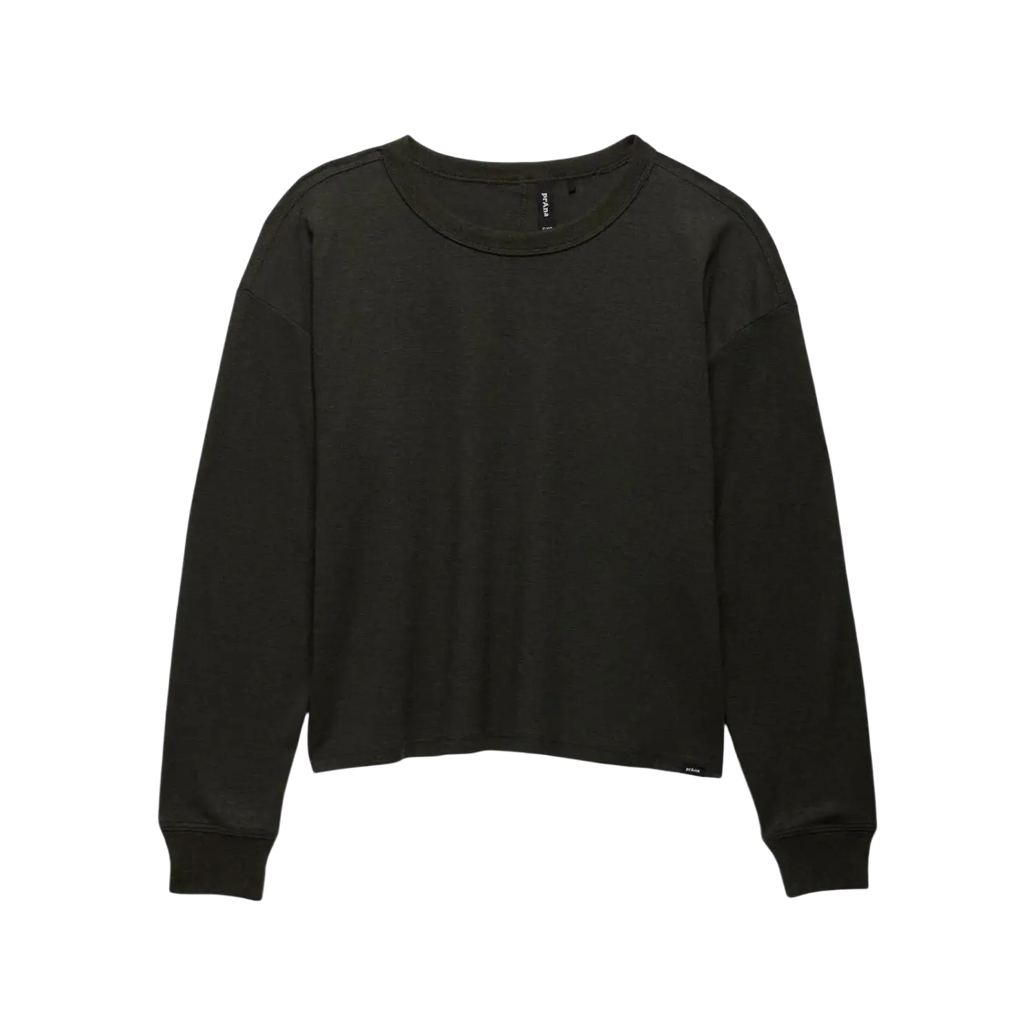 Prana Women's Cozy Up Long Sleeve Crew, flat view
