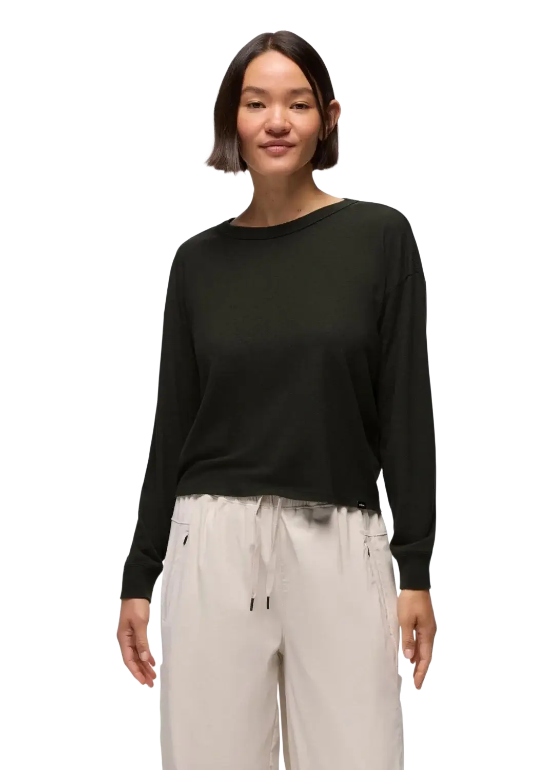 Prana Women's Cozy Up Long Sleeve Crew, front view