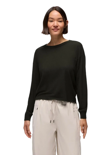 Prana Women's Cozy Up Long Sleeve Crew, front view