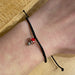 Pura Vida Charm Bracelet in Black Mushroom, view on model 