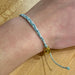 Pura Vida Mini Braided Bracelet in Cool & Sweet, view on model 
