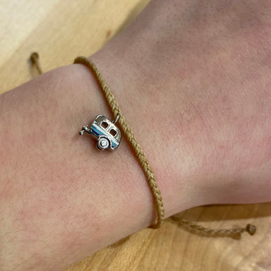 Pura Vida On The Road Bracelet in Case De Leche Silver, view on model 