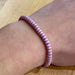 Pura Vida Seascape Bracelet in Violet Sunrise, view on model 