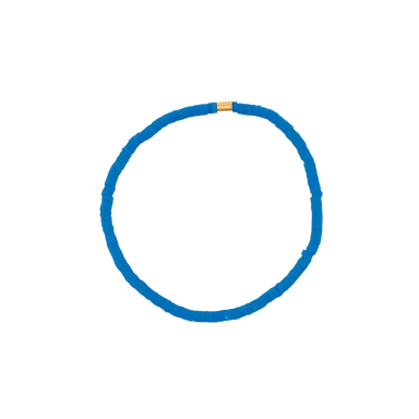 Pura Vida Solid Cabrillo Stretch Bracelet in blue