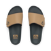Reef Men's Phantom Slab Slides in tan & black, top view