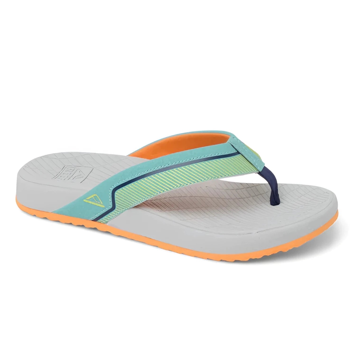 Reef Kid's Windswell Sandals in tropic/grey, front view