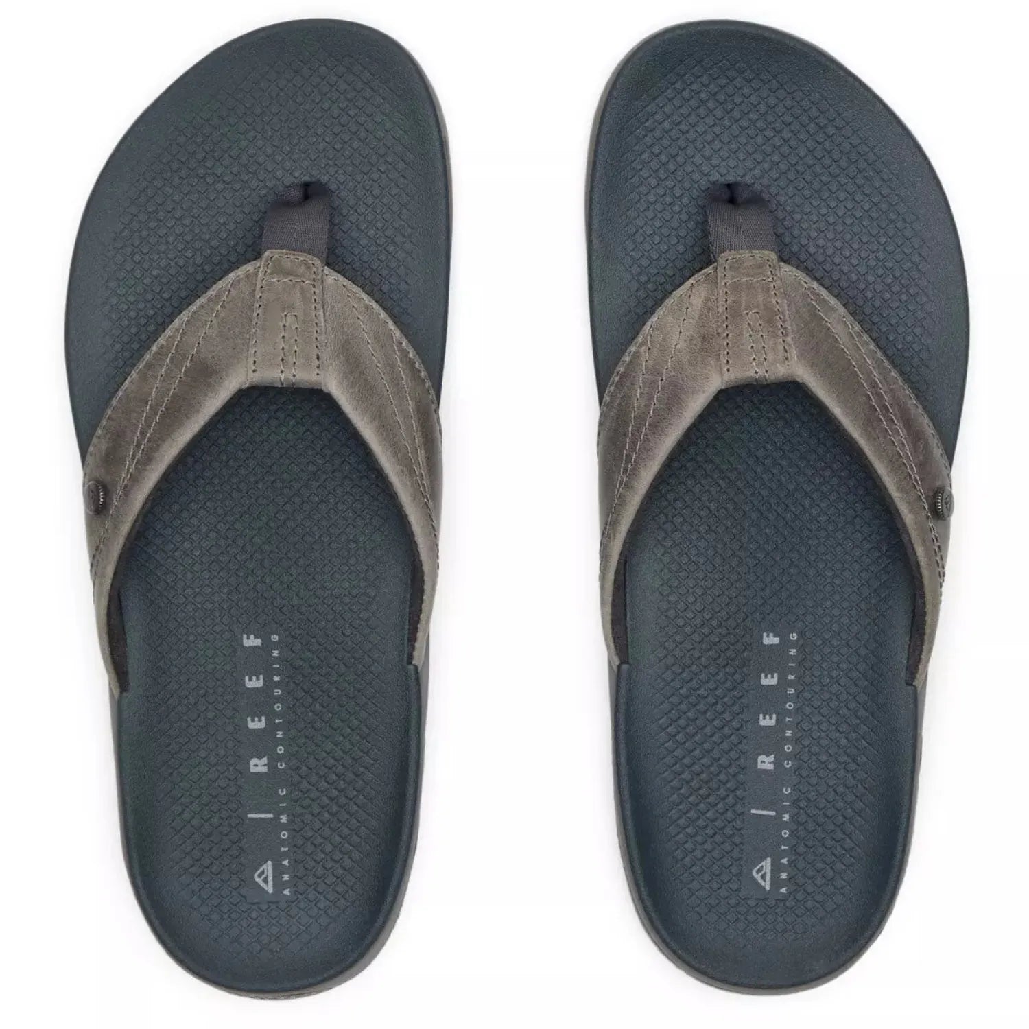 Reef Men's Phantom Lux Sandal in grey, top view