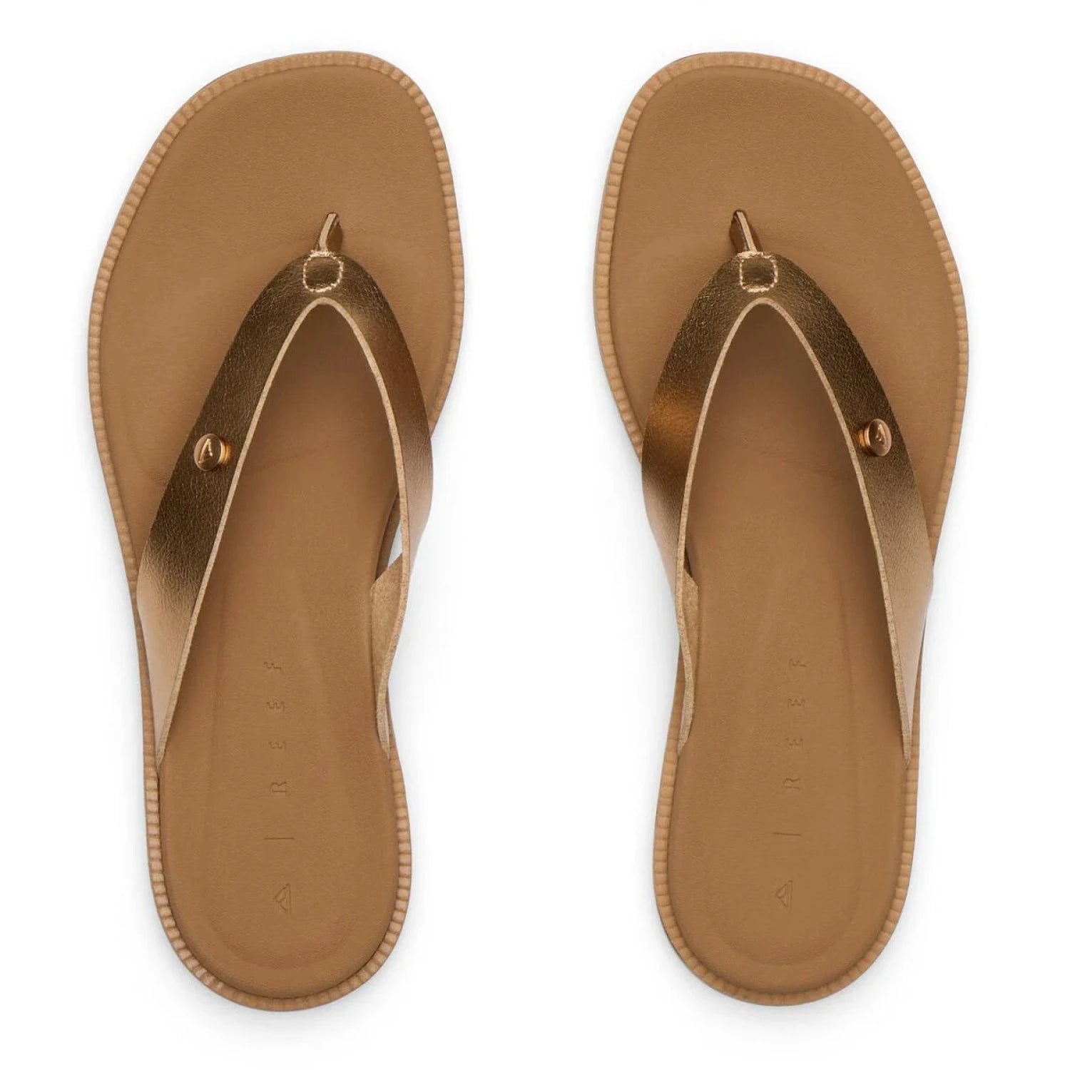 Reef Women's Sunny Farrah Sandals in sunset bronze, top view