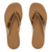 Reef Women's Sunny Farrah Sandals in sunset bronze, top view