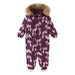 Reima Baby Lappi Waterproof Reimatec Snowsuit in deep purple, flat front