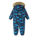 Reima Baby Lappi Waterproof Reimatec Snowsuit in navy, flat back