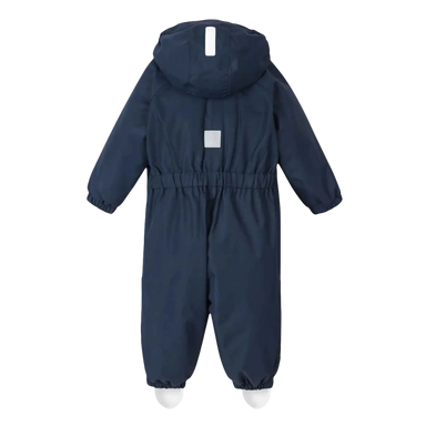 Reima Baby Puhuri Waterproof Snowsuit in navy, back view