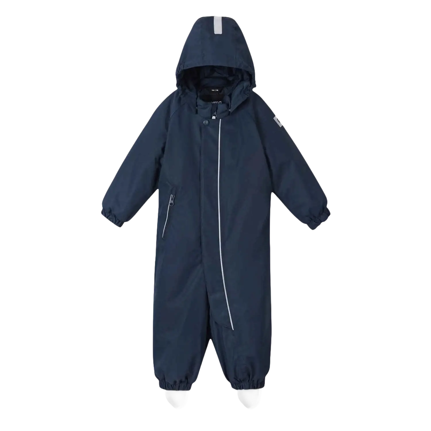 Reima Baby Puhuri Waterproof Snowsuit in navy, front view