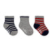Robeez Baby Bootie Sock 3 Pack in daily dave stripes, front view