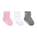 Robeez Baby Bootie Sock 3 Pack in girly pink basics, front view