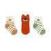Robeez Baby Bootie Sock 3 Pack in tiger-tastic, front view