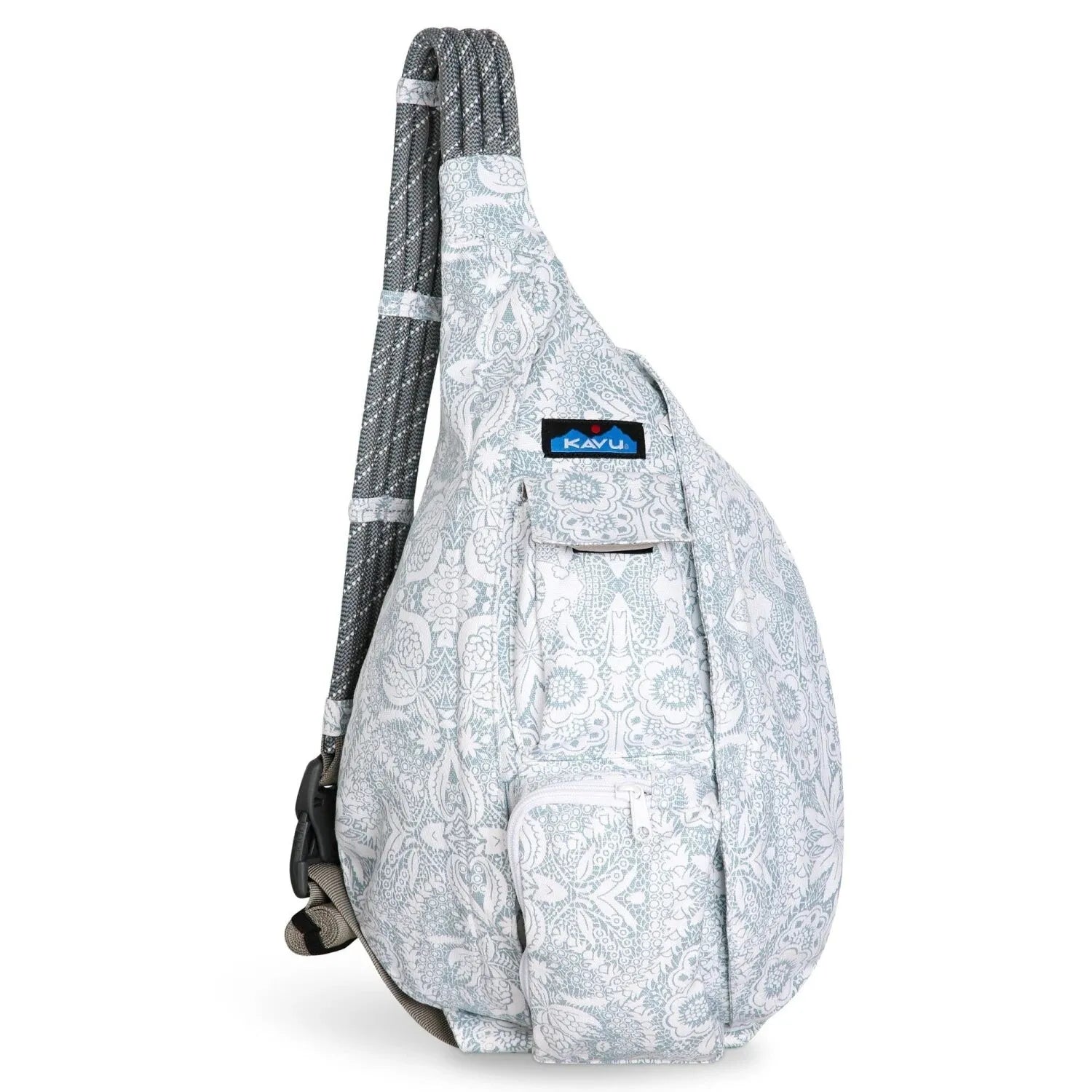 KAVU Rope Bag in glacier lace, front view