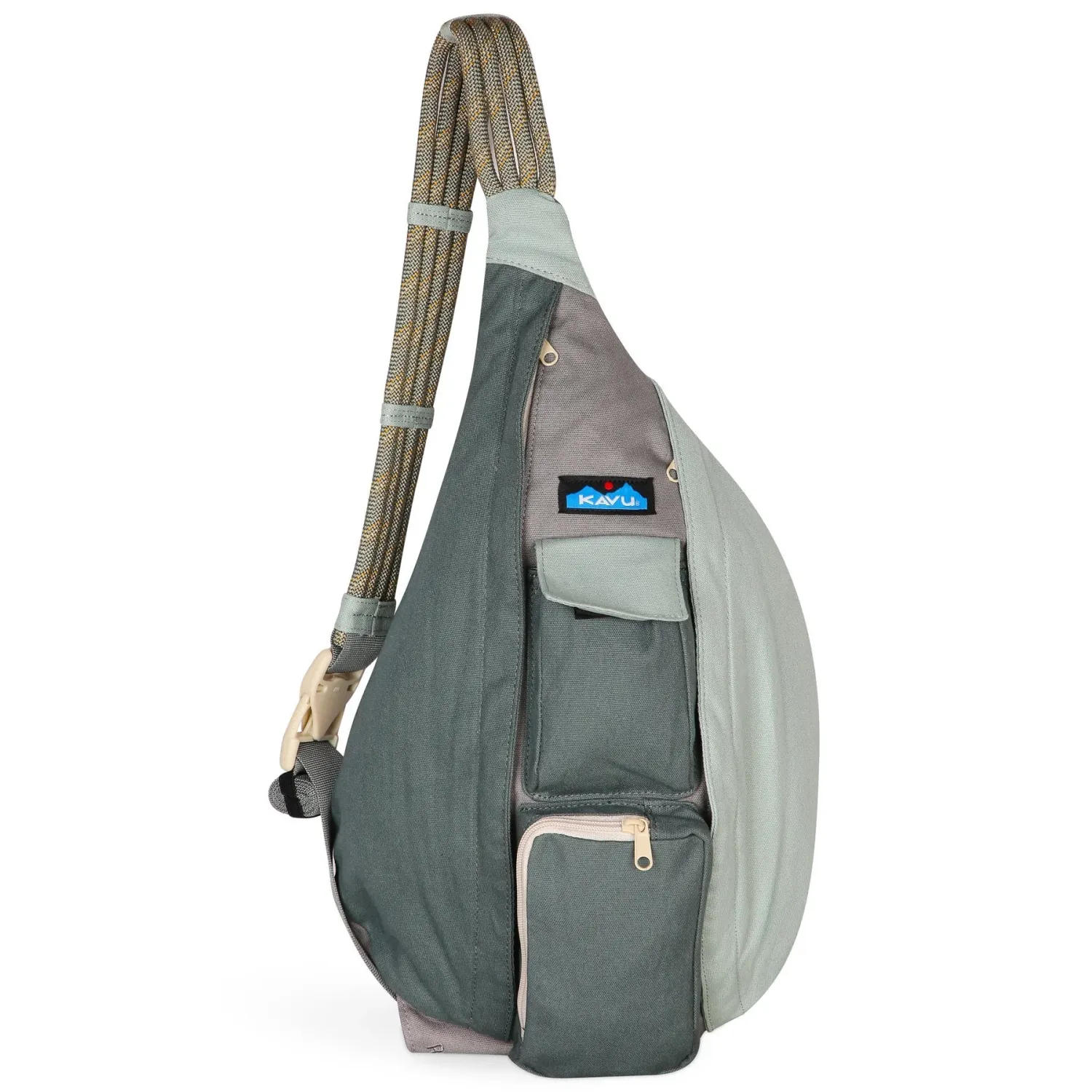 KAVU Rope Bag in alpine lake, front view