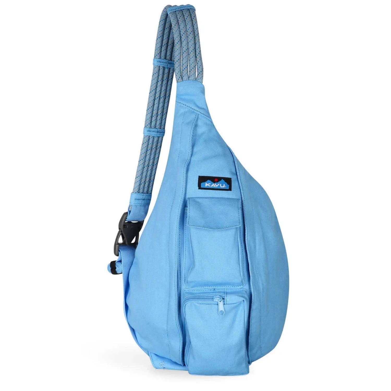 KAVU Rope Bag in blue bay, front view