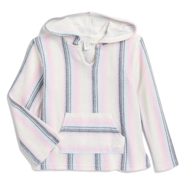 ROXY Girl's Daydreamin' Baja Hoodie in lilac chiffon, flat front view