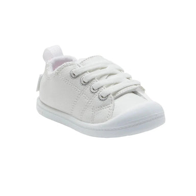 Roxy Baby Girl's Bayshore Slip-On Shoes shown in the White color option. 