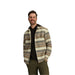 Royal Robbins Men's Clouds Rest Hemp Long Sleeve in khaki stripe, on model front view