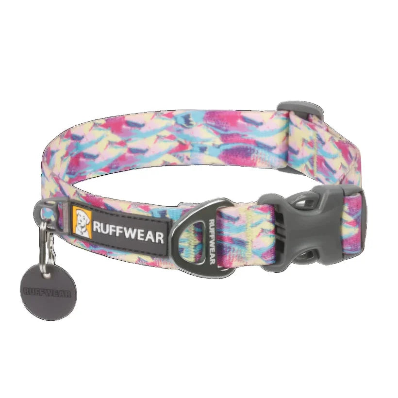 ruffwear front range collar in reef fish front flat view