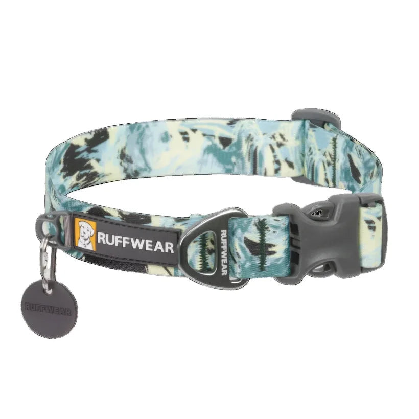 ruffwear front range collar in sweeping sage front flat view