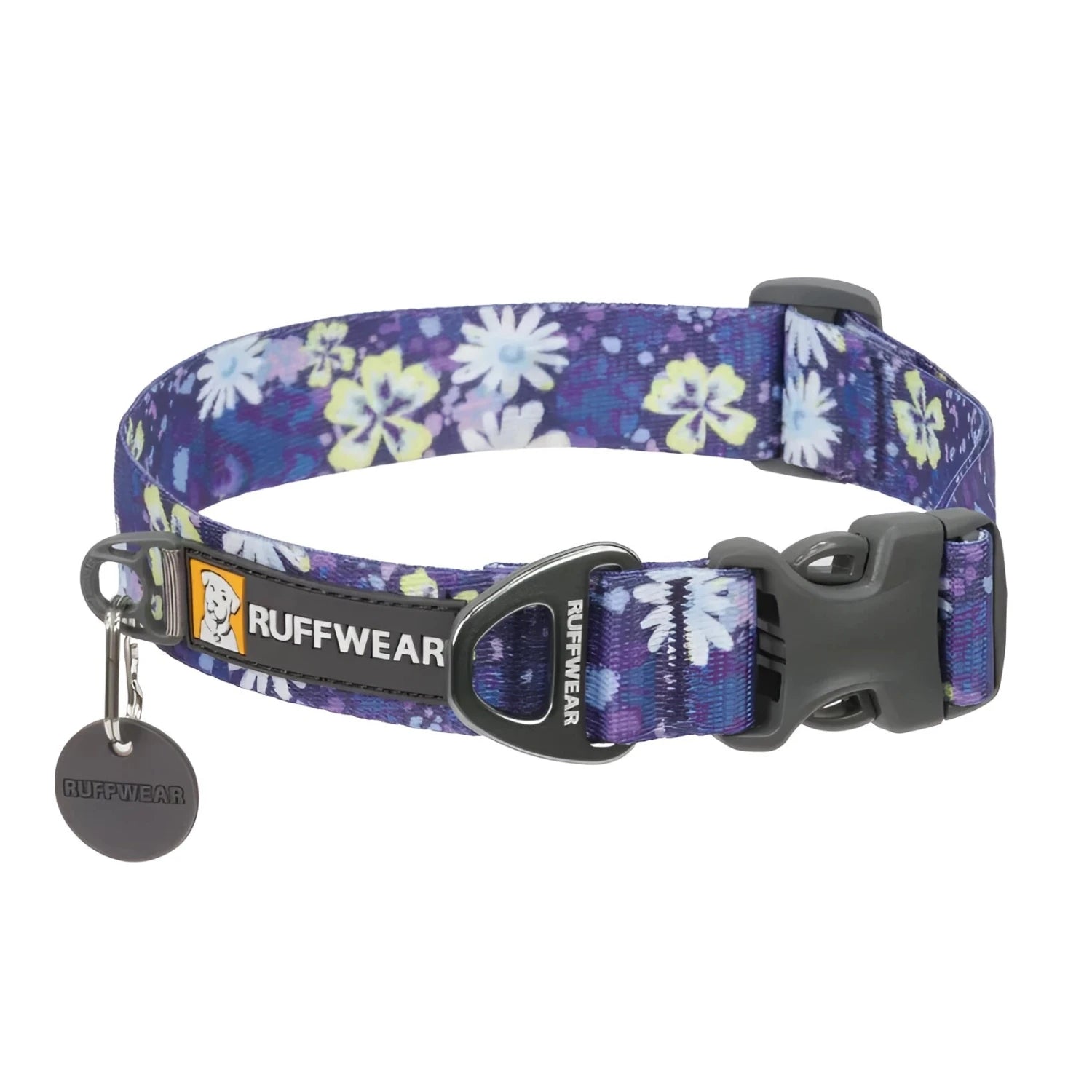 Ruffwear Front Range™ Dog Collar in wildflowers, front view