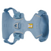 Ruffwear Front Range® Flex Harness in polar blue, top view