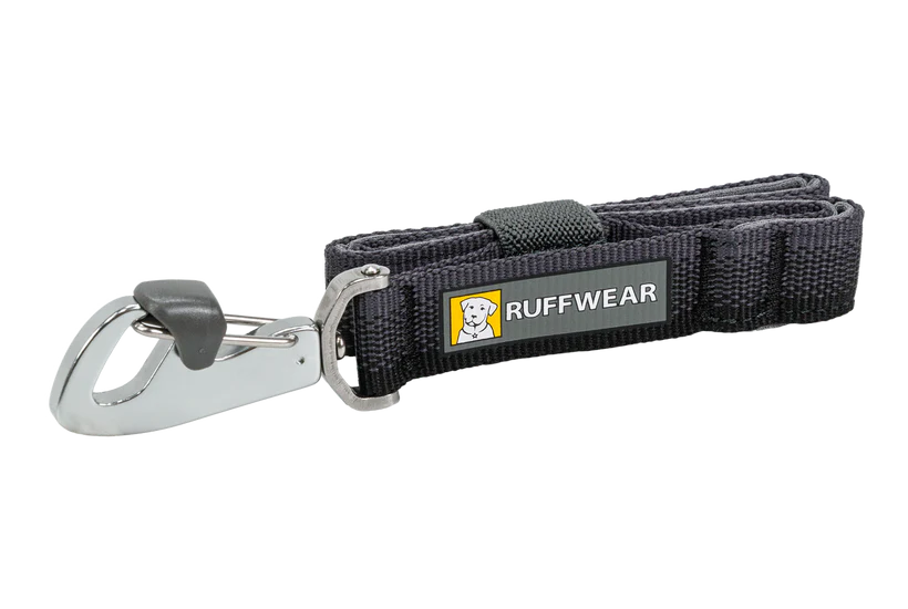 Ruffwear Front Range™ Dog Short Leash in basalt grey, packed up