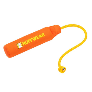 Ruffwear Lunker™ Floating Throw Toy in tangelo orange, front view