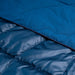 Rumpl NanoLoft® Flame Blanket shown in the Deepwater color. Detail.