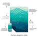 Rumpl Original Puffy Blanket in seascape ridge mountains, flat front view details