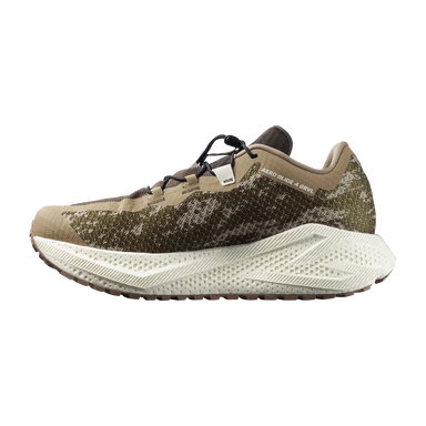 Salomon Men's Aero Glide 4 GRVL Running Shoes in safari, vanilla ice & dark earth, inside view