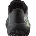 Salomon Men's GENESIS GORE-TEX Trail Running Shoes in black & agave green, back view