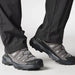 Salomon Men's X Ultra 360 Leather Gore-Tex in sharkskin & Castlerock, on model view