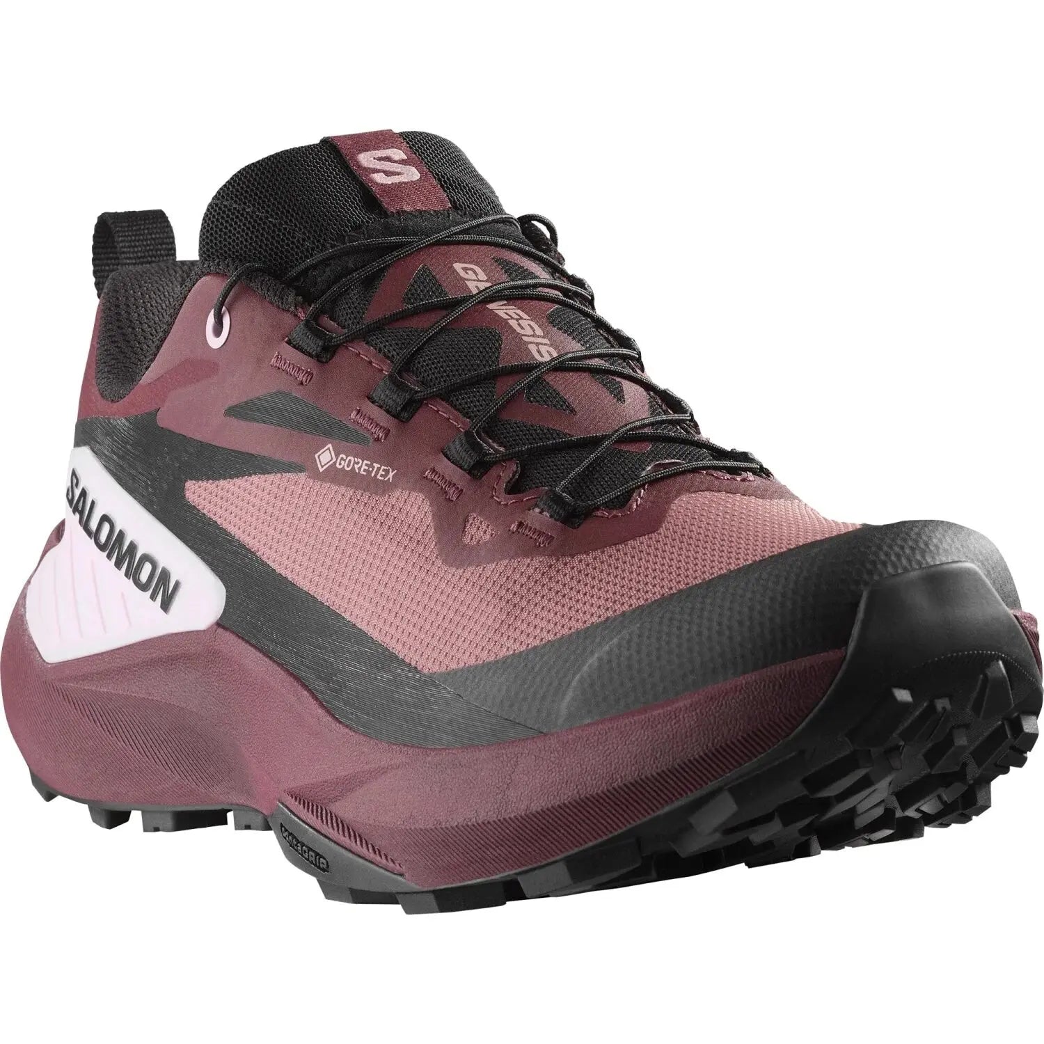 Salomon Women's GENESIS GORE-TEX in rose taupe & black, front view