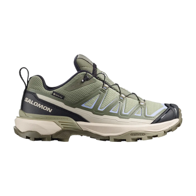 Salomon Women's X Ultra 360 Edge Gore-Tex in tea & deep lichen green, side view