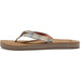 Sanuk Women's Fraidy Cat ST shown in the Sand Multi color option. Side view shown.