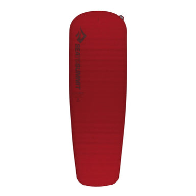 Sea to Summit Comfort Plus Self-Inflating Sleeping Mat shown int he Crimson Red color option.